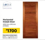Lotus Horizontal Instyle Door 2032mm x 813mm 