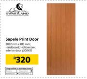 Swartland Sapele Print Door 2032mm x 813mm
