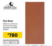 Swartland Fire Door 2032mm x 813mm