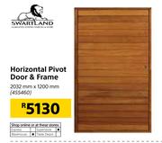 Swartland Horizontal Pivot Door & Frame 2032mm x 1200mm