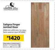 Swartland Saligna Finger Jointed Door 2032mm x 813mm