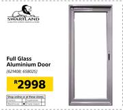 Swartland Full Glass Aluminium Door