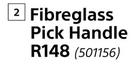 Builders Fibreglass Pick Handle