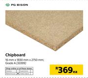 PG Bison Chipboard 16mm x 1830mm x 2750mm-Each