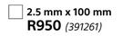 Aberdare White Flat Twin Earth Wire 2.5mm x 100m Roll