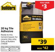 Builders 20KG Tile Adhesive