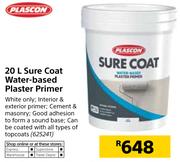Plascon 20L Sure Coat Water-based Plaster Primer