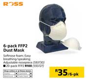 Ross FFP2 Dust Mask - 20 Pack