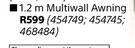 1.2m Multiwall Awning