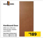 Solid Doors Hardboard Door 2032mm X 813mm