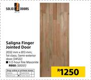 Solid Doors Saligna Finger Jointed Door 2032mm X 813mm