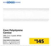 Edge Cove Polystyrene Cornice Z60 