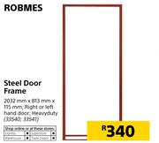 Robmes Steel Door Frame 2032mm X 813mm X 115mm