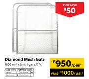 Diamond Mesh Gate-1800mm x 3m Per Pair