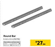 Round Bar-6mm x 6m Each