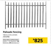 Palisade Fencing-1.8m x 3m x 2mm