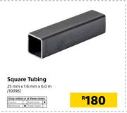 Square Tubing-25mm x 1.6mm x 6.0m
