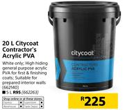 20L Citycoat Contractor's Acrylic PVA
