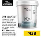 Fired Earth 20L New Coat