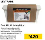 Levtrade First Aid Kit in Maji Box