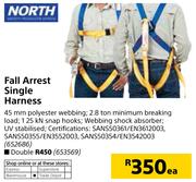 Fall Arrest Single Harness Double