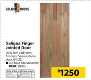 Solid Doors Saligna Finger Jointed Door-2032mm x 813mm