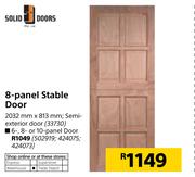 Solid Doors 8 Panel Stable Door-2032mm x 813mm