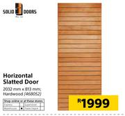 Solid Doors Horizontal Slatted Door-2032mm x 813mm