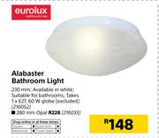 Eurolux Alabaster Bathroom Light Opal 280mm