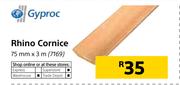 Gyproc Rhino Cornice-75mm x 3m