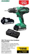 18V 13mm Li-Ion Cordless Impact Drill