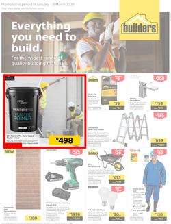 Builders WC : Everything You Need To Build (14 Jan - 8 March 2020), page 1