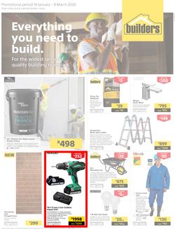 Builders WC : Everything You Need To Build (14 Jan - 8 March 2020), page 1