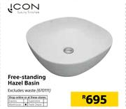Free Standing Hazel Basin 