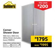 Builders Corner Shower Door