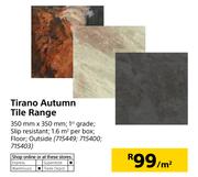 Tirano Autumn Tile Range 350 x 350mm-Per Sqm