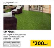 Belgotex DIY Synthetic Grass 10mm x 2m Wide-Per Sqm