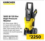 Karcher 1600 W 120 Bar High Pressure Washer K3 Including 6m Hose