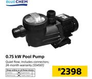 Bluechem 0.75Kw Pool Pump Including Connectors