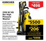Karcher 2100 W 145 Bar High Pressure Washer K5 Including 8m Hose, Power Gun & Dirt Blister