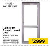 Swartland Aluminium 2 Panel Hinged Door-900mm x 2100mm