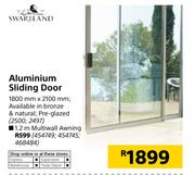 Swartland Aluminium Sliding Door-1800 x 2100mm