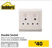 Builders Double Socket 16A-4 x 4