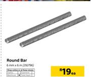 Round Bar-6mm x 6m Each