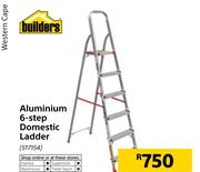 Builders Aluminium 6 Step Domestic Ladder