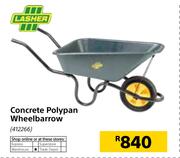 Lasher Concrete Polypan Wheelbarrow