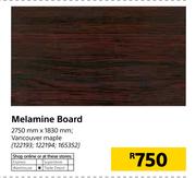 Melamine Board-2750mm x 1830mm