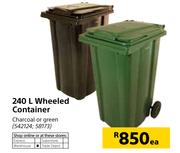 Wheeled Container-240Ltr Each