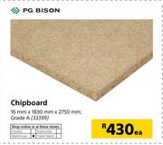 PG Bison Chipboard-16mm x 1830mm x 2750mm Each