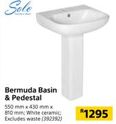 Solo Bermuda Basin & Pedestal